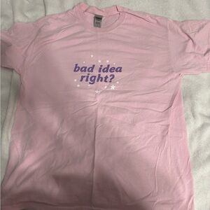 Olivia Rodrigo “bad idea right?” T-shirt. Gildan. Size Large.